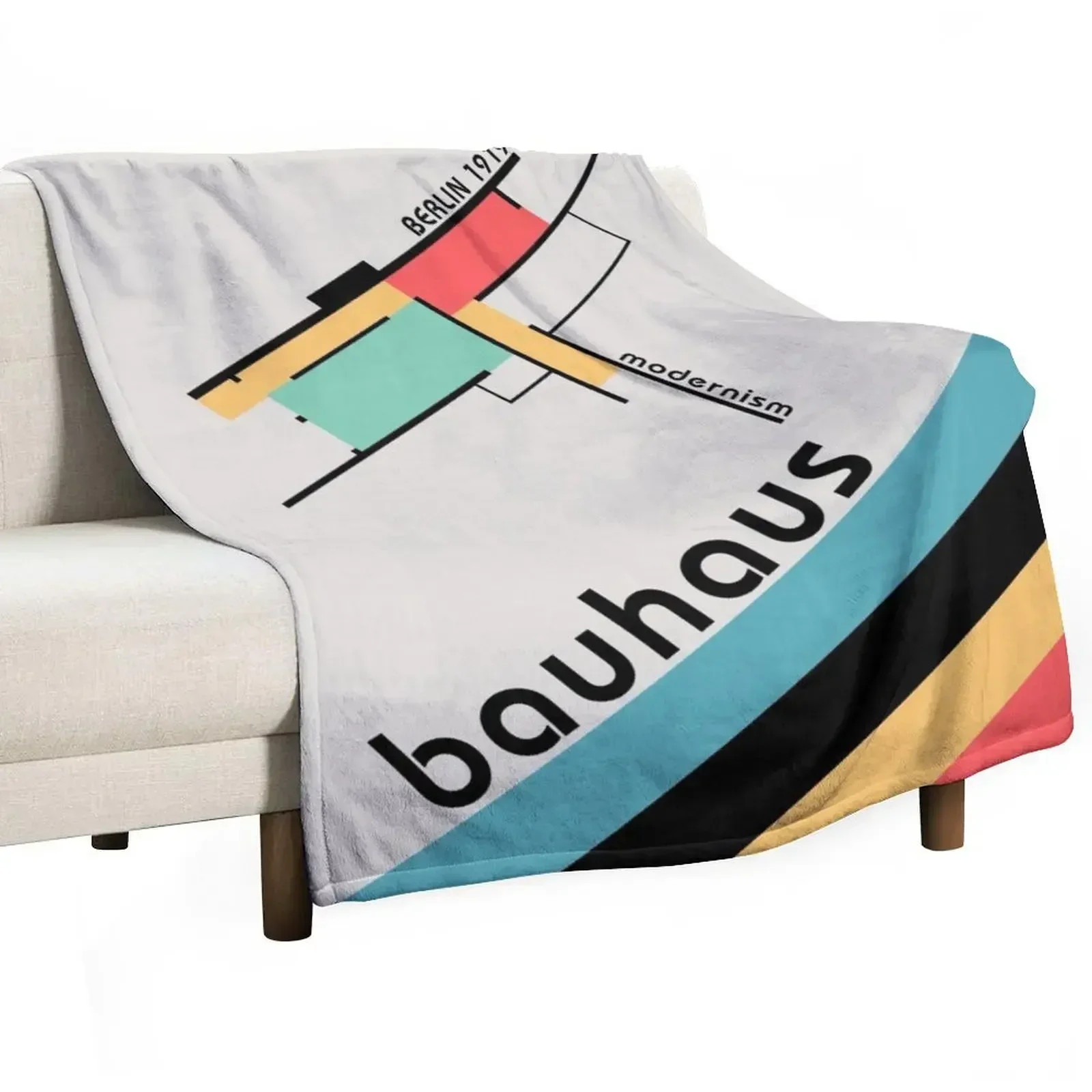 

Bauhaus BERLIN 1919 Moderist Throw Blanket Decorative Beds Large Luxury Kid'S Blankets