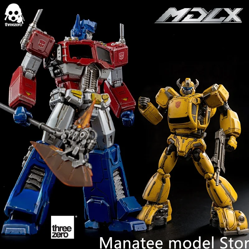 In Stock Original Threezero MDLX G1 Bumblebee ตุ๊กตาขยับแขนขาได้ขนาดเล็กโลหะผสมสำเร็จรูปรุ่น