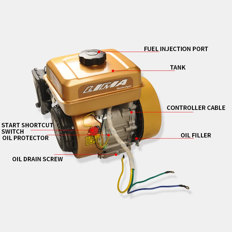 24V Parking Air Conditioning Gasoline Generator Battery Charging Truck Diesel Generator Petrol Generator