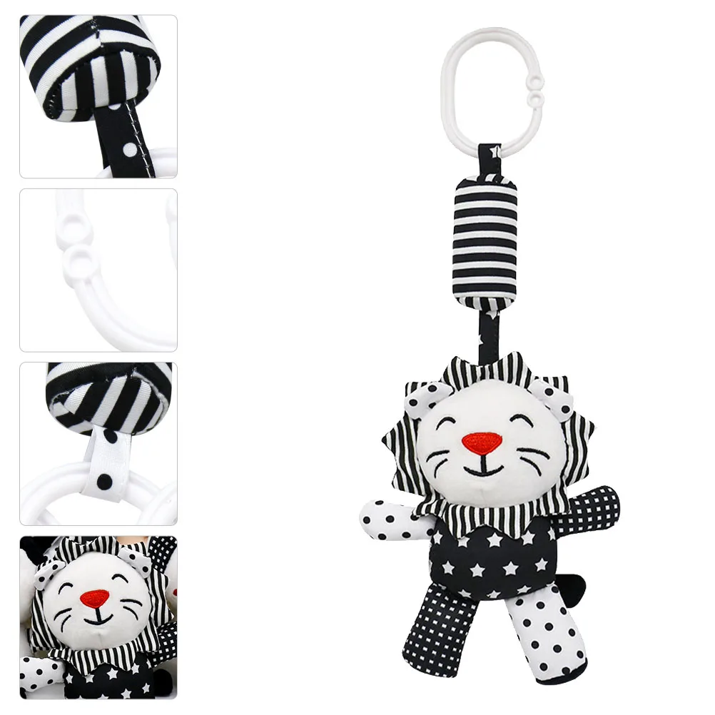 

Baby Crib Pendant Cartoon Animal Early Education Plaything For Infant Stroller Carriage Adorable Rattle Hanging Wind Chime Safe