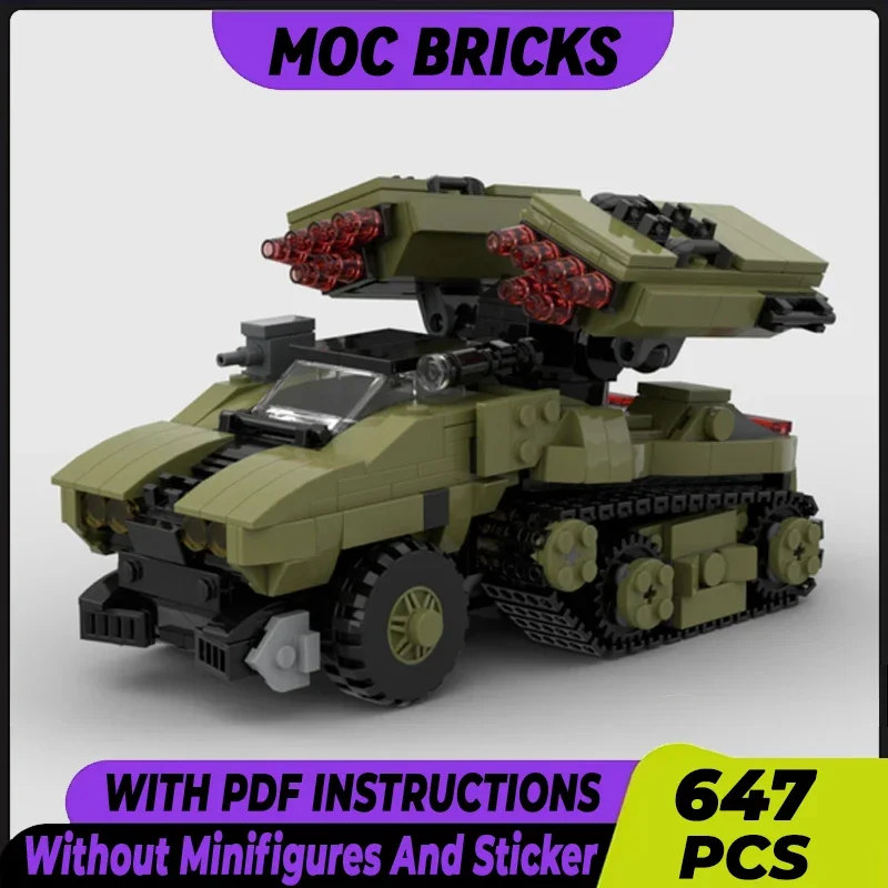 

Moc Building Bricks Military Game Model Anti-aircraft Tank Technology Modular Blocks Gifts Toys For Children DIY Sets Assembly