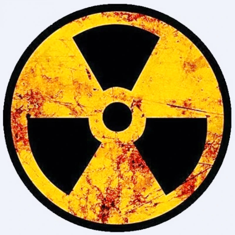 Car stickers Warning  Radioactive Nuclear Radiation Rustic Symbol Stickers Products Decals Accessories Sticker Decoration 21cm