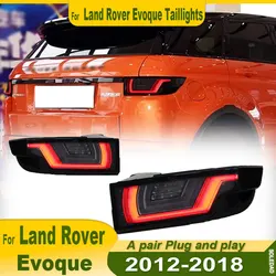 2pcs Car Tail Lights For Land Rover Evoque 2012 2013 2014 2015 2016 2017 2018 LED Car Tail Lamps Daytime Running Lights Dynamic