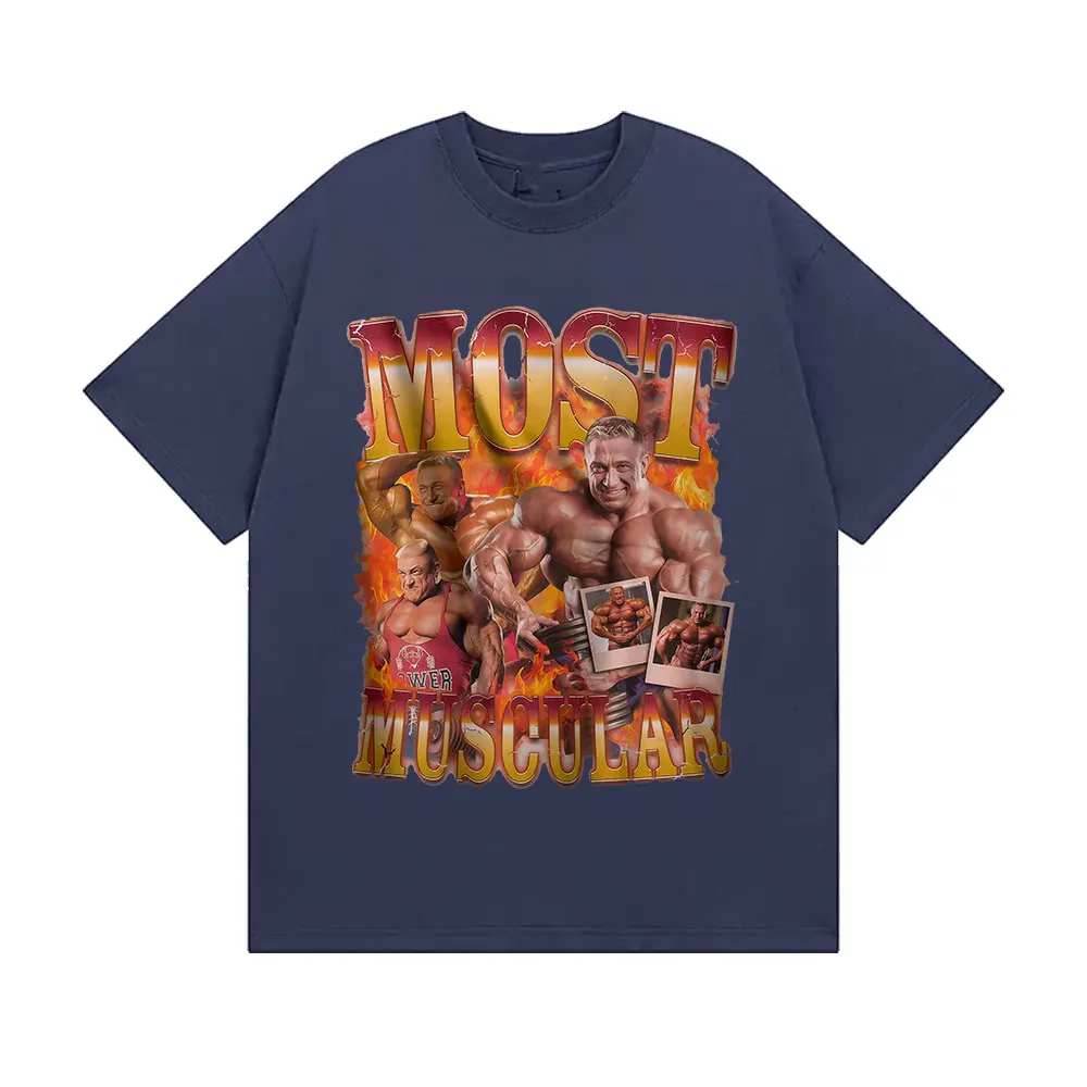 Markus Ruhl رياضة مضحك ميمي تي شيرت الرجال خمر عالية الجودة موضة تي شيرت رجل عادية القطن تي شيرتات قصيرة الاكمام الشارع الشهير