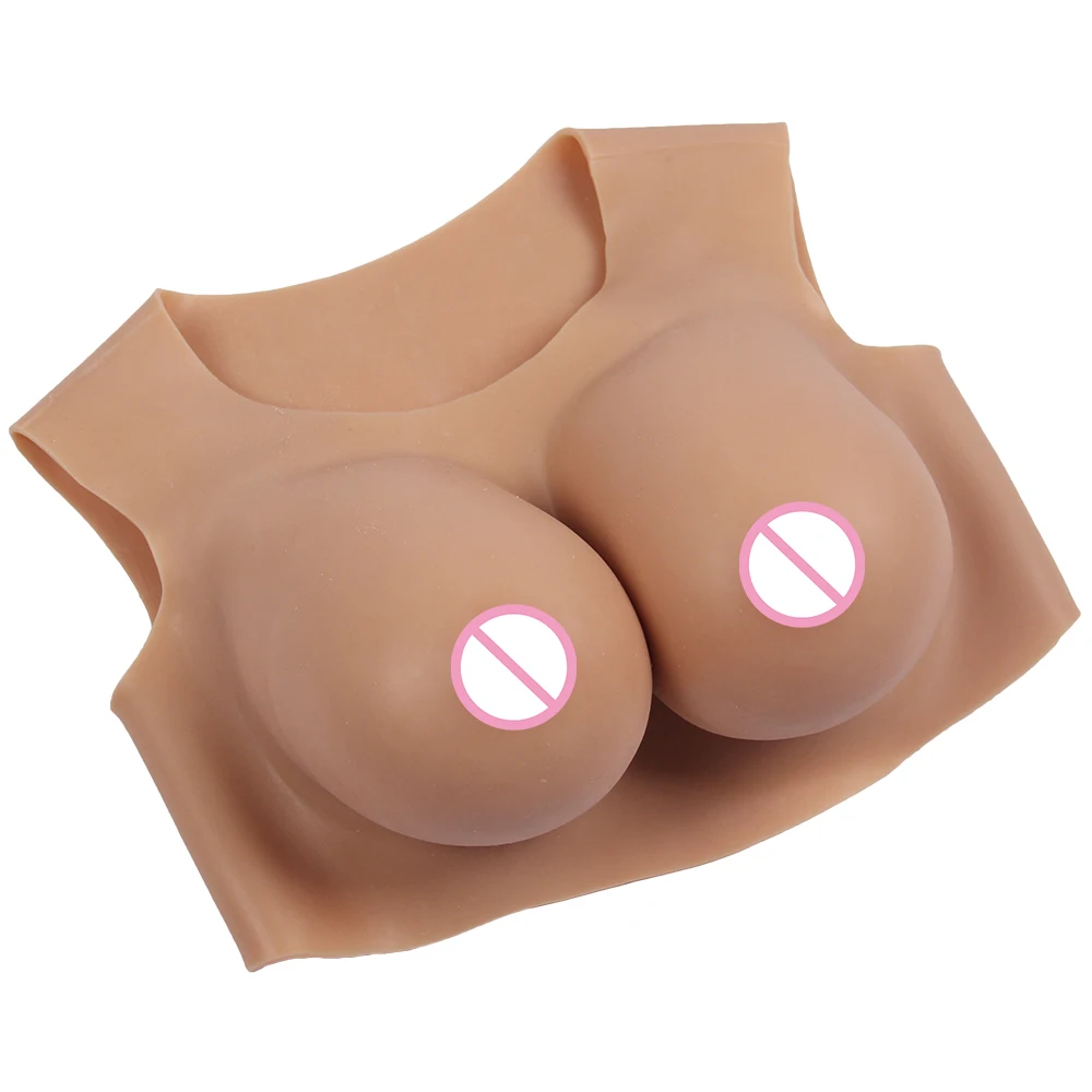 Full Silicone Filler No Collar Fake Silicone Breast Forms Transgender Drag Queen Shemale Crossdress For Men