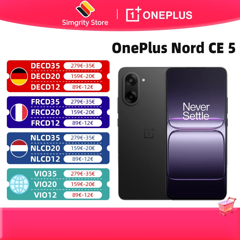 OnePlus Nord CE 5 5G Smartphone MediaTek Dimensity 8350 Apex 6.77 OnePlus Nord CE 5 5G Smartphone MediaTek Dimensity 8350 Apex 6.77