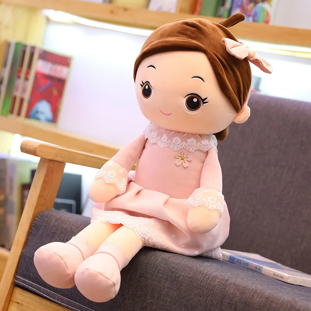 40 cm Kawaii Plüsch Mädchen Puppen mit Spitze Kleidung Weiche Angefüllte Puppen Schöne Plüsch Spielzeug Mädchen Spielzeug Kinder Geburtstag Valentinstag geschenk – Detail 20