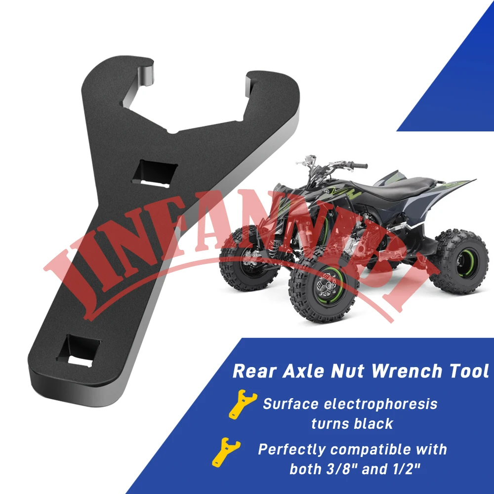 

46mm Axle Nut Wrench Tool For Yamaha YFZ450R YFZ450X 2009-2023, YFZ450 2004-2014 2015 2016 2017