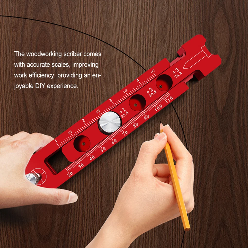 

Adjustable Woodworking Drawing Compass Portable Precise Small Circle Geometry Scriber Engineering Hand Tool Gifts