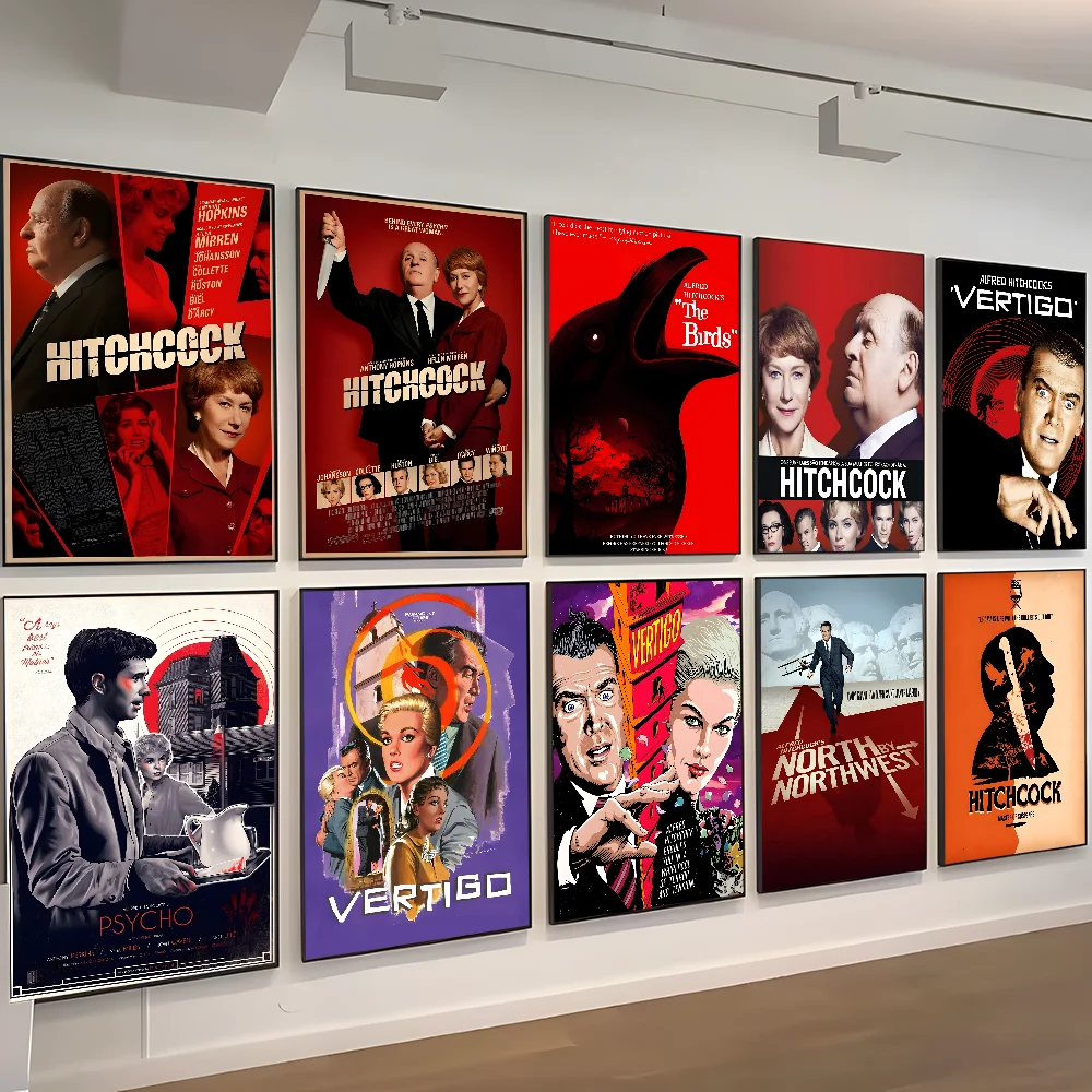 Vintage Classics Hitchcock Movie Good Quality Prints and Posters Vintage Room Home Bar Cafe Decor Aesthetic Art Wall Painting