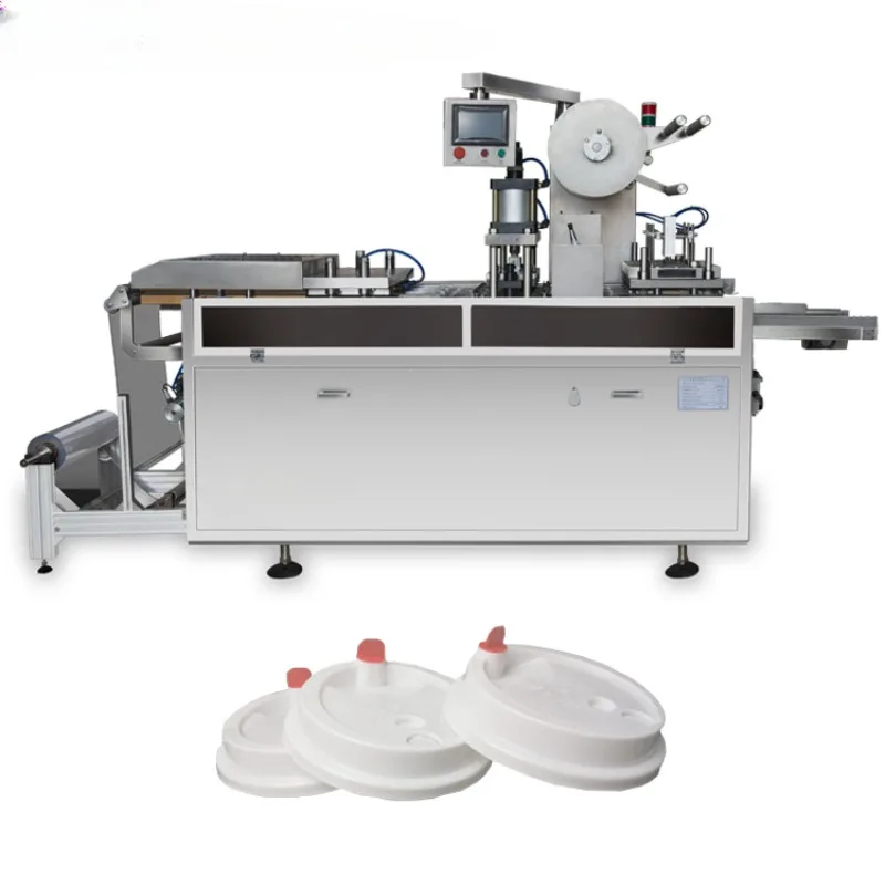 Disposable High Speed Cutting Plastic Coffee Cup Lid Thermo Forming Making Machine Automatic Plastic Paper Cup Lids Machine