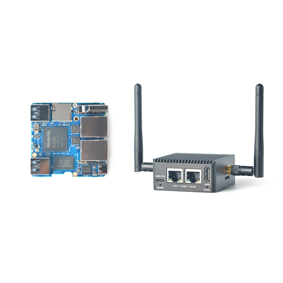 youyeetoo NanoPi R5C Openwrt Rockchip RK3568B2 Dual 2.5G Ethernet Port with M.2 WiFi Module 4GB LPDDR4X Support FriendlyWrt