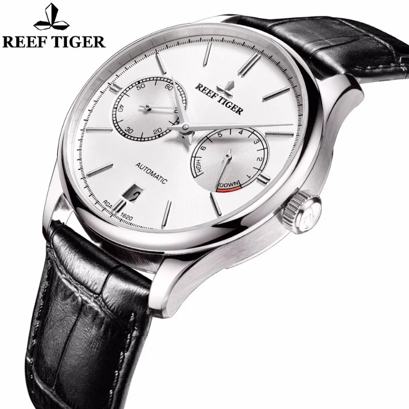 

Reef Tiger/rt For Mens Watches Male Business Mechanical Automatic Wristwatch Chronograph Calendar Sapphire New Relogio Masculino