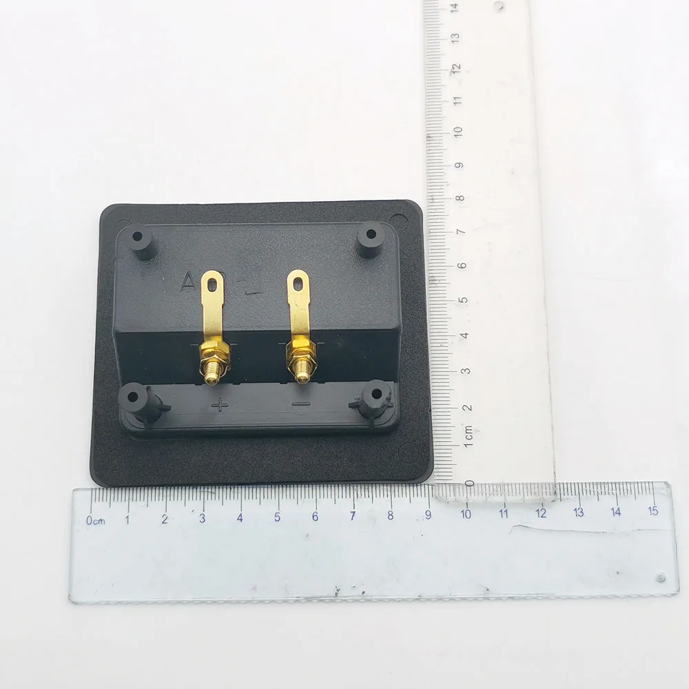 Conector de abrazadera de cableado de cobre puro 303 de 2 posiciones, caja de conexiones Rectangular, enchufe Banana, poste de encuadernación de altavoz de Audio