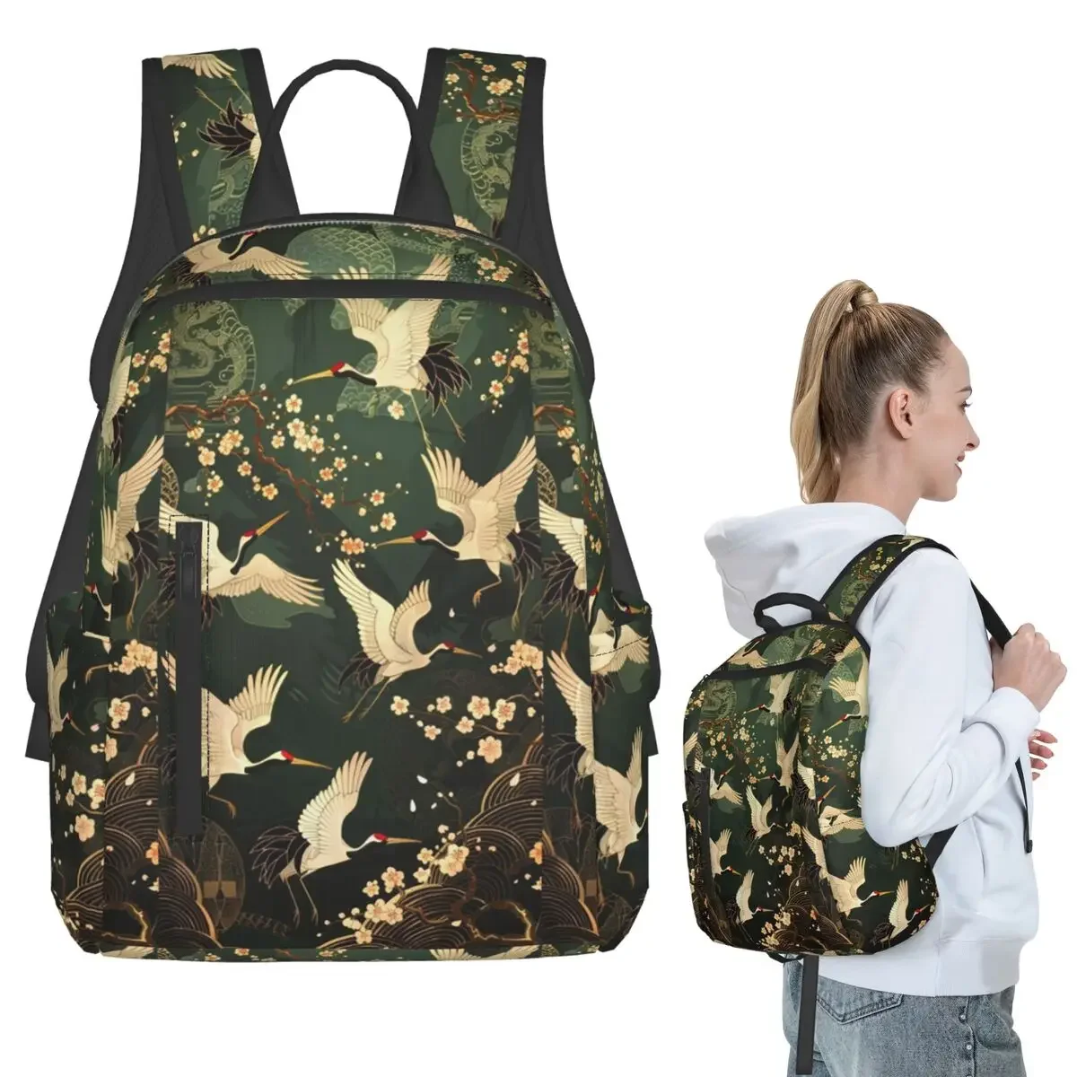 

Japanese Art Tattoo Japanese Woodblock Print 13 Backpack Student Boys Girls BookBag Children School Bag Laptop Shoulder Bags