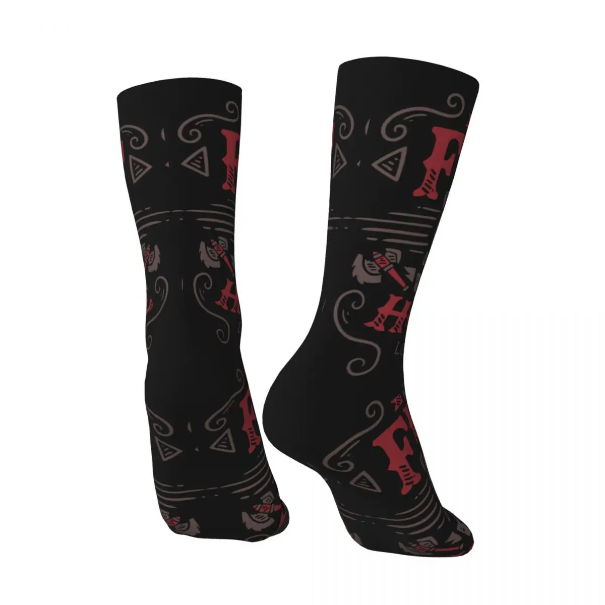 Hip Hop Vintage Fight For The Horde Crazy Men's compression Socks Unisex World of Warcraft Role-playing Game Seamless Crew Sock