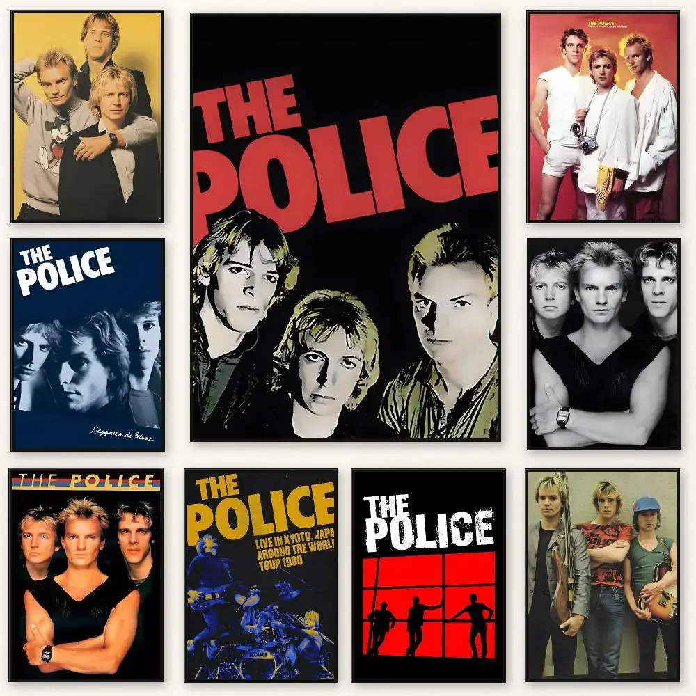 Classic rock band The Police Poster Peel And Stick Indoor Bedroom Wall Decor Aesthetic Gift