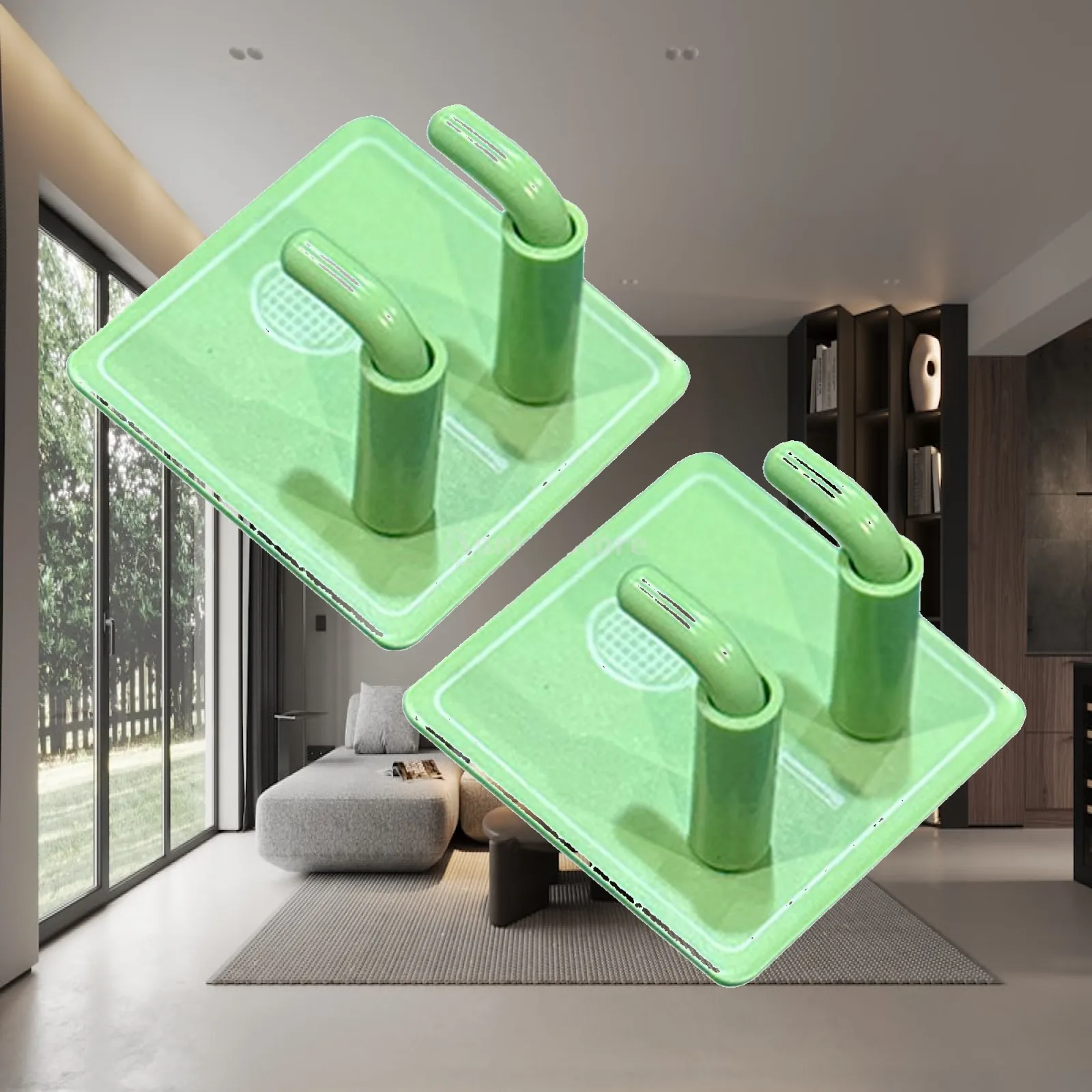 Wall Mounted Racket Rack Heavy Duty Stainless Steel Hook with Protective Silicone Cover for Garage Bedroom Game Room Storage