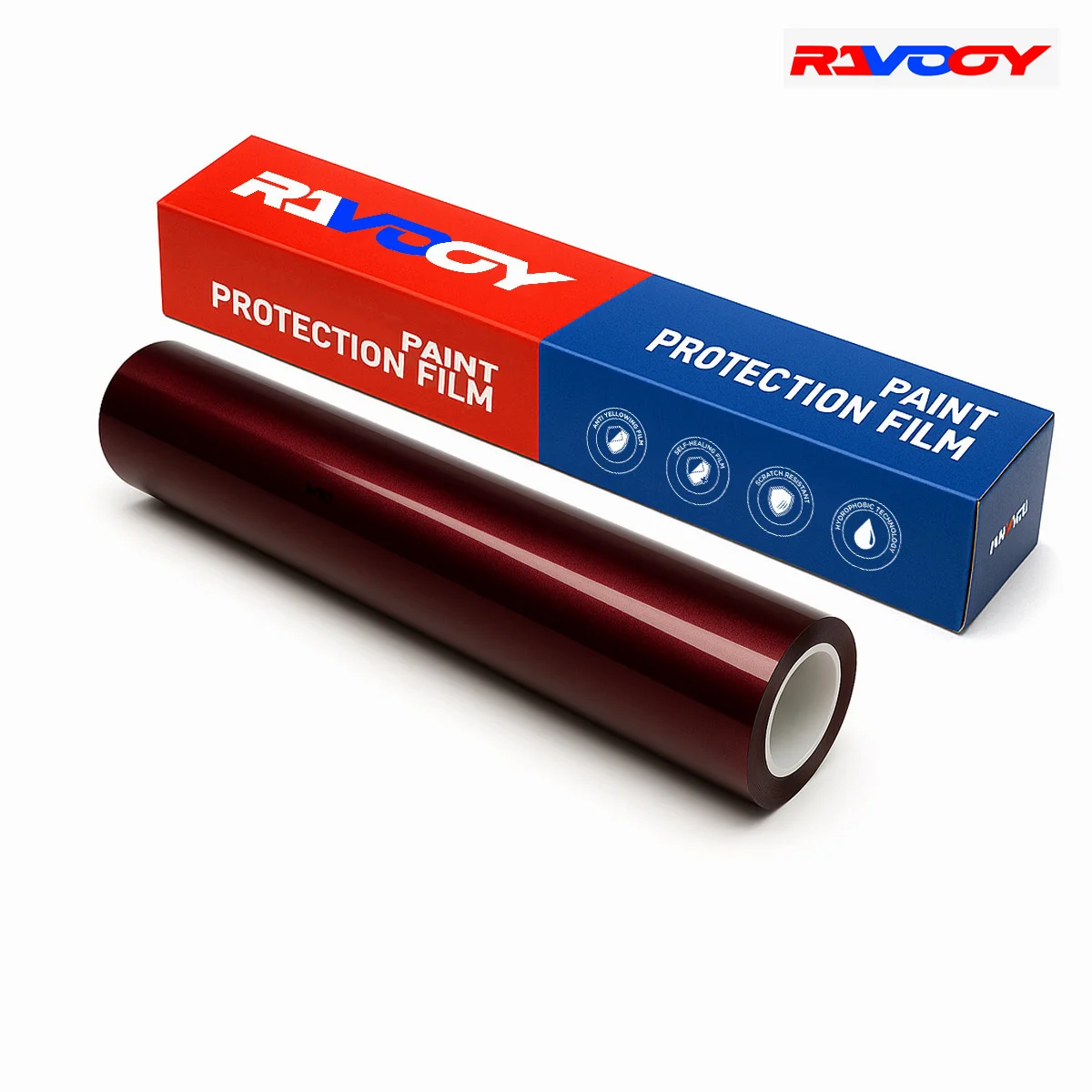 

Glossy Drift Black Red Color PPF TPU Paint Protection Film Car Wrap Invisible Car Scratch Resistant Anti-Yellowing Hydrophobic