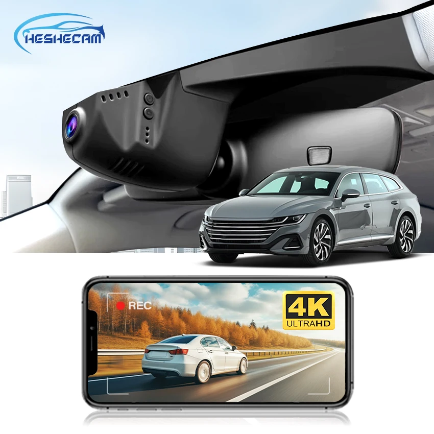 

HESHECAM Car Dash Camera for Cupra Formentor 2021 to 2023 4K DVR for VW Volkswagen Arteon 2019 to 2024 Plug and Play DashCam
