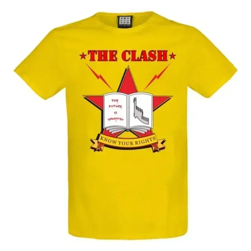 The Clash Know Your Rights Amplified Vintage Yellow T shirt