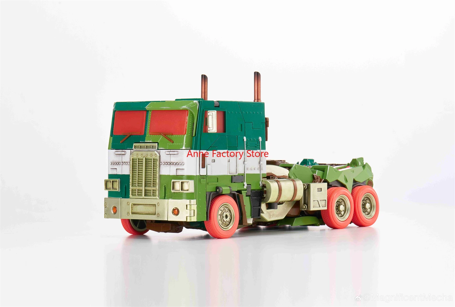 

【Pack Well】Трансформируемая фигурка MM01G 2.0 VER Green Limited Edition Alloy Skeleton Op Prime Magnificent Mecha Action Figure