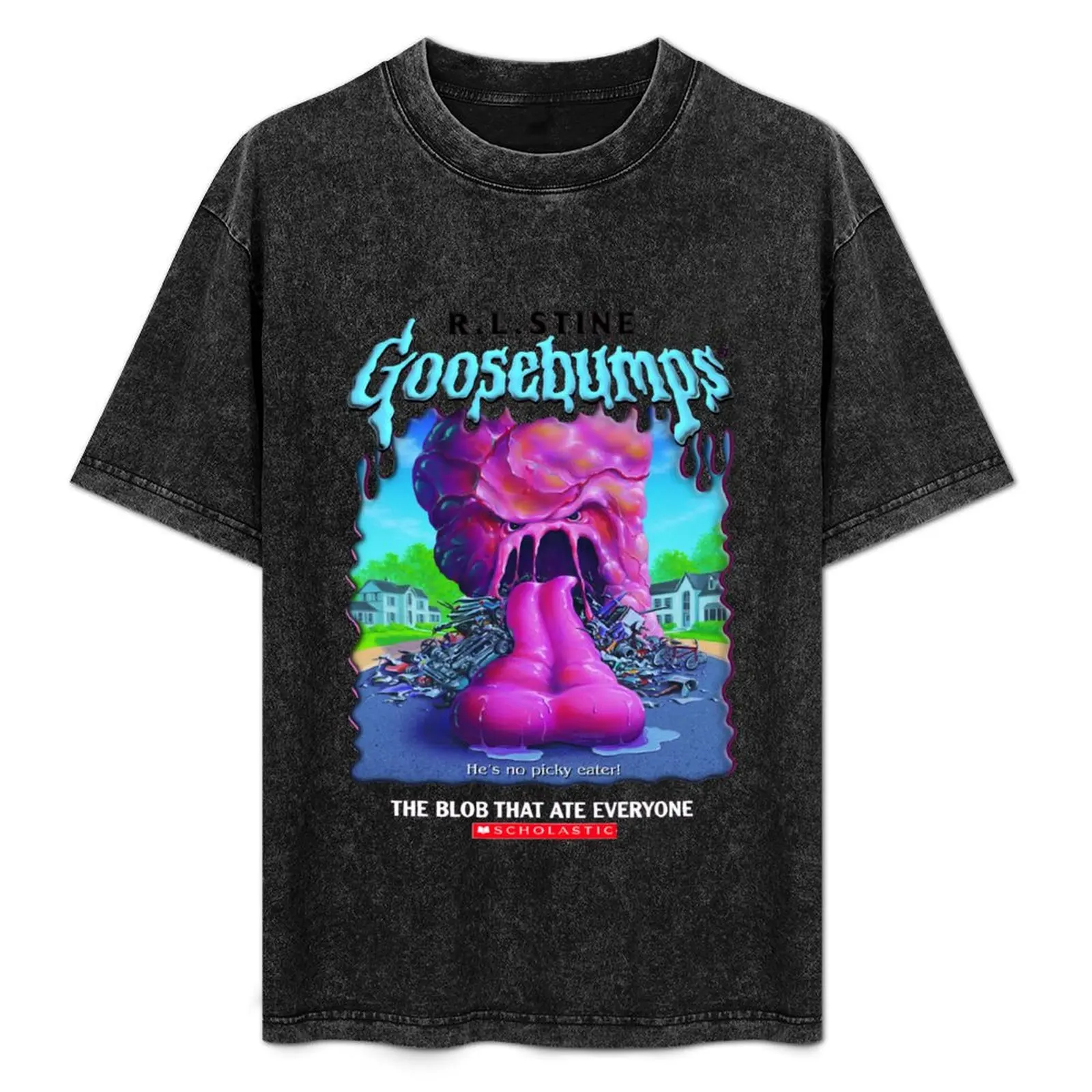 Hermosa camiseta de Goosebumps The Blob That Ate Everyone para mujer, camiseta informal de manga corta a la moda
