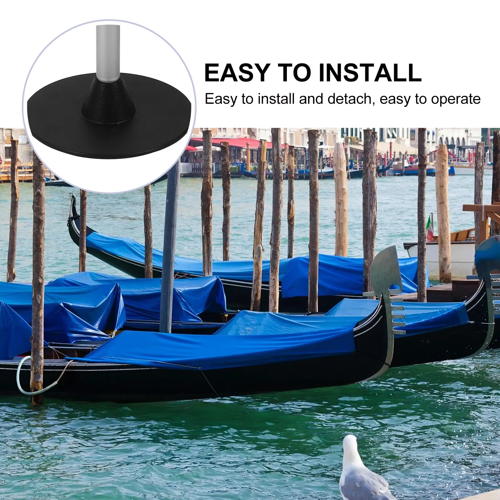 

1pc Aluminum Alloy Boat Cover Support Pole Lightweight Portable Stand Tarp Fixing Rod Adjustable Length Outdoor FurnitureBracket