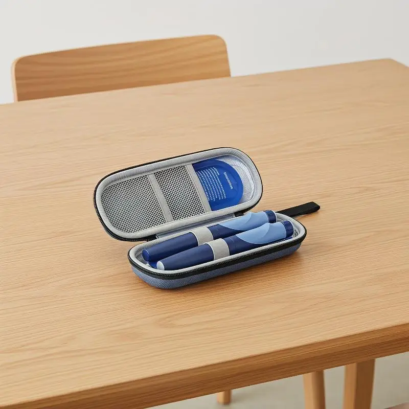 Insulin Cooler Travel Case Waterproof Insulin Cooling Bag With  Display Medicine Organizer Bag For Diabetics