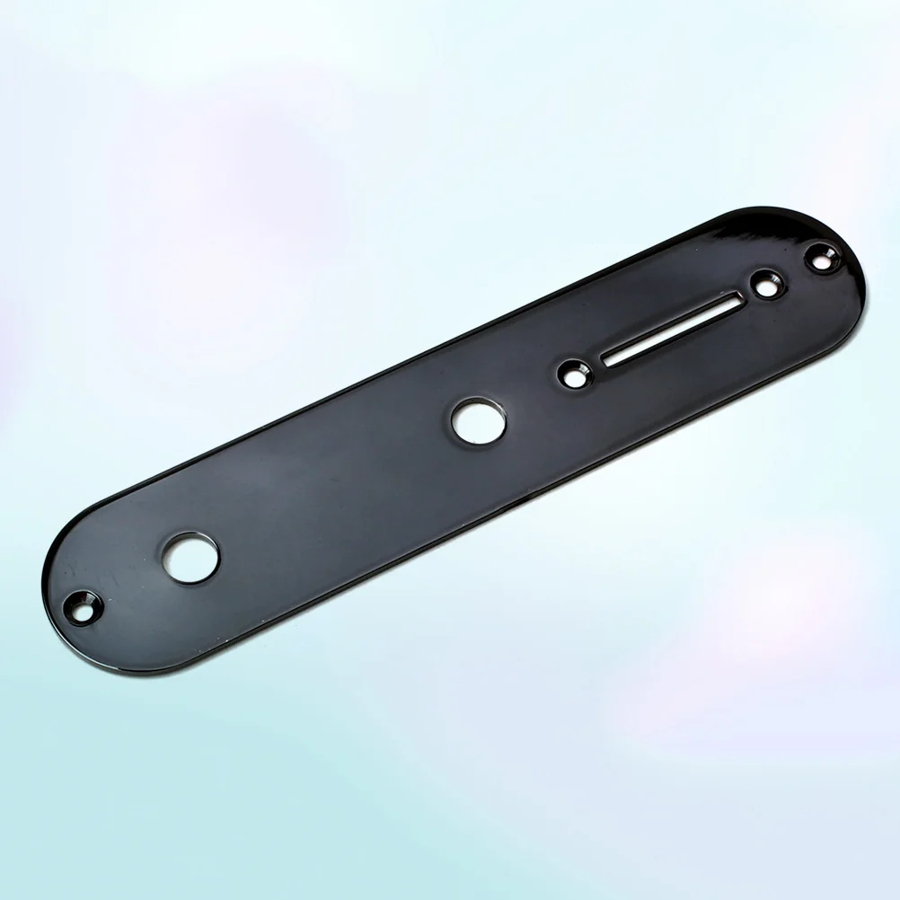 

1pcs Guitar Bridge Control Plate Premium Metal Wiring Cover For Tl Electric Guitar Black Ge211A Compatible With Telecaster Diy