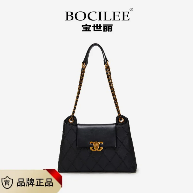 

Роскошная женская сумка через плечо из тонкой кожи с классическим элегантным и винтажным повседневным дизайном