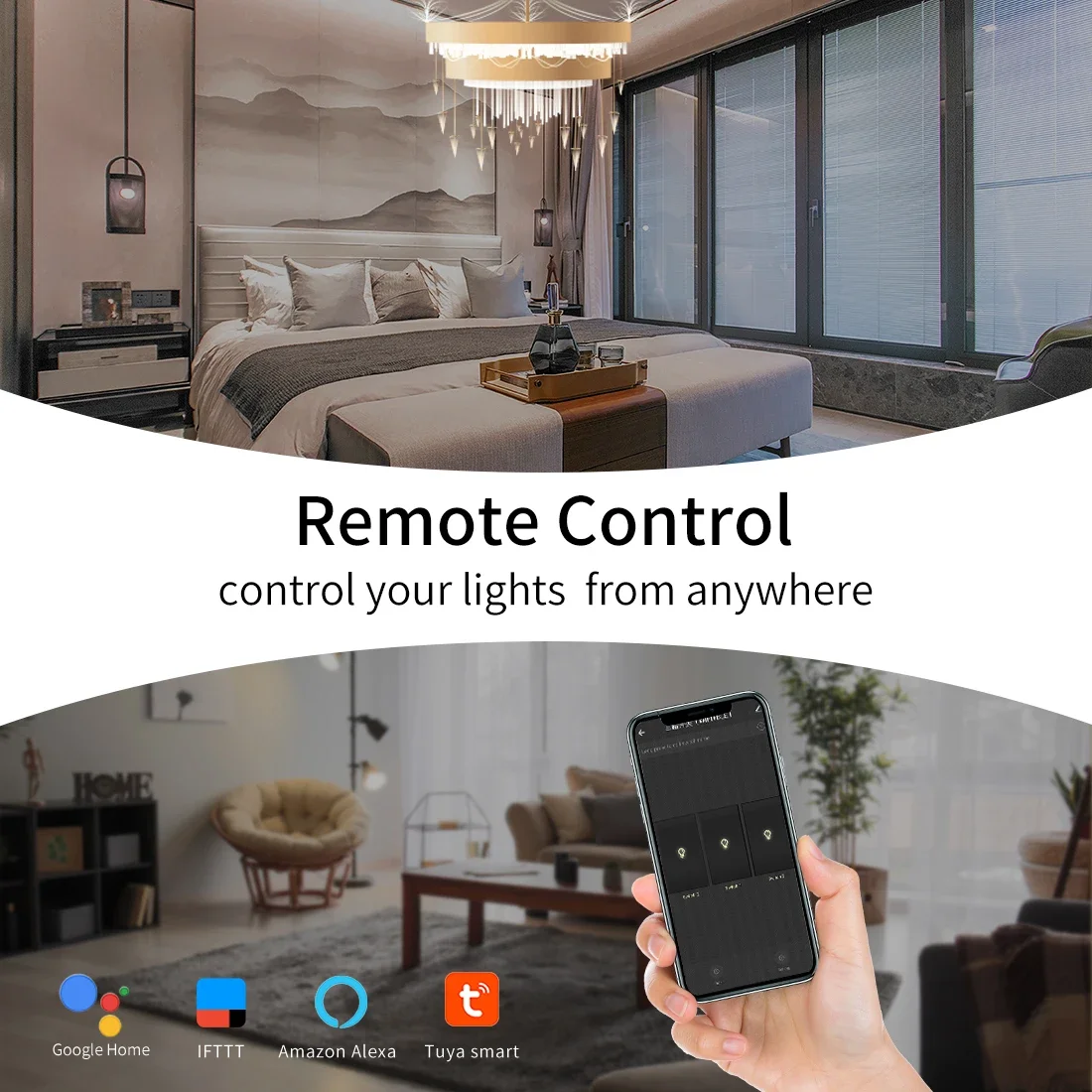 Bingoelec ZigBee Smart Touch Light Switches with EU Wall Socket ZigBee Thermostat Multi-Control Association Alexa Smart Tuya