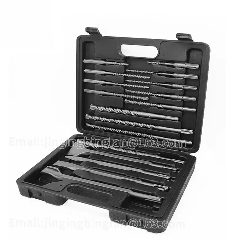 17 шт. CRV YG8C S4 Sds Plus ручка долото и набор ударных бит для бетона, гранита