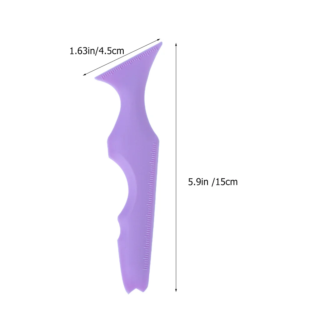 3 pièces Silicone Eyeliner aide outil de maquillage des yeux poignée ergonomique applicateur de Mascara dessin précis pochoir Eyeliner pochoirs