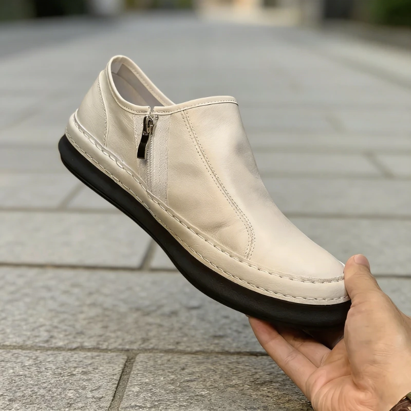 

Genuine Leather Man Loafers Shoes New Arrivals Man Fashion Dress Shoes Flat Casual Men Driving Shoes Breathable Men Moccasins