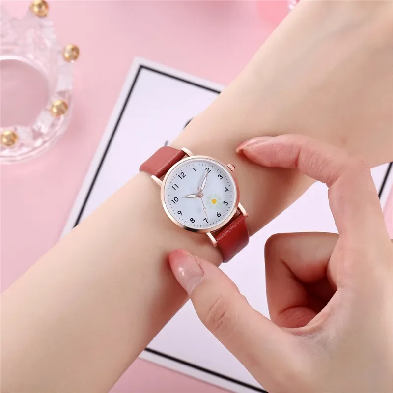 여성용 가죽 벨트 시계, 야광 시계, 캐주얼 쿼츠 손목시계, 패션 시계, Montre Femme Relogio Feminino