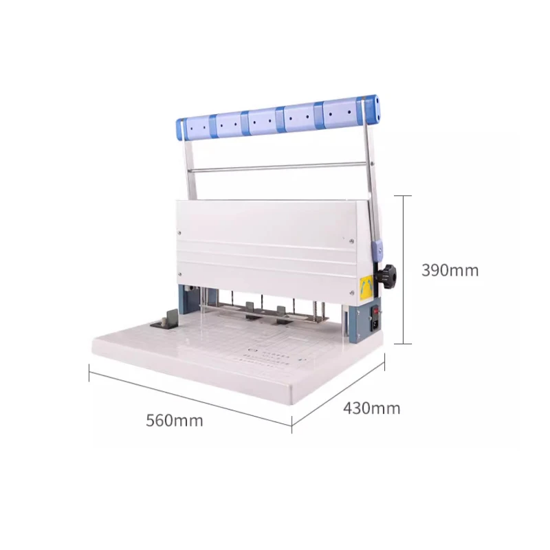 Electric 3 Hole Punch Force-Saving Paper Puncher 45mm Capacity AC Operated Stationery For School And Office Binding