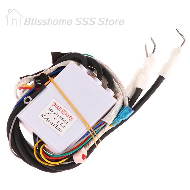 【S】Total 14 Wires Universal DC 3V Gas Stove Double Ignition with Temperature Control and Display Pulse Igniter 1PCS