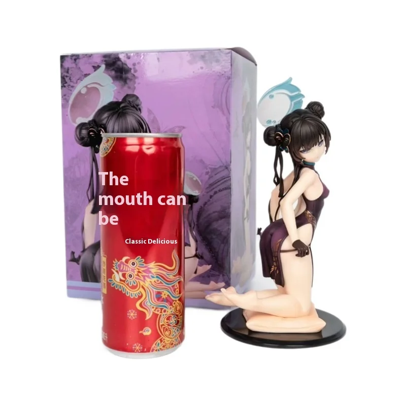

Cool Play Anime Cheongsam Dragon Flower ss Kneeling Pose Girl Boxed Collectible Figure Gate Master Lady Model Toy