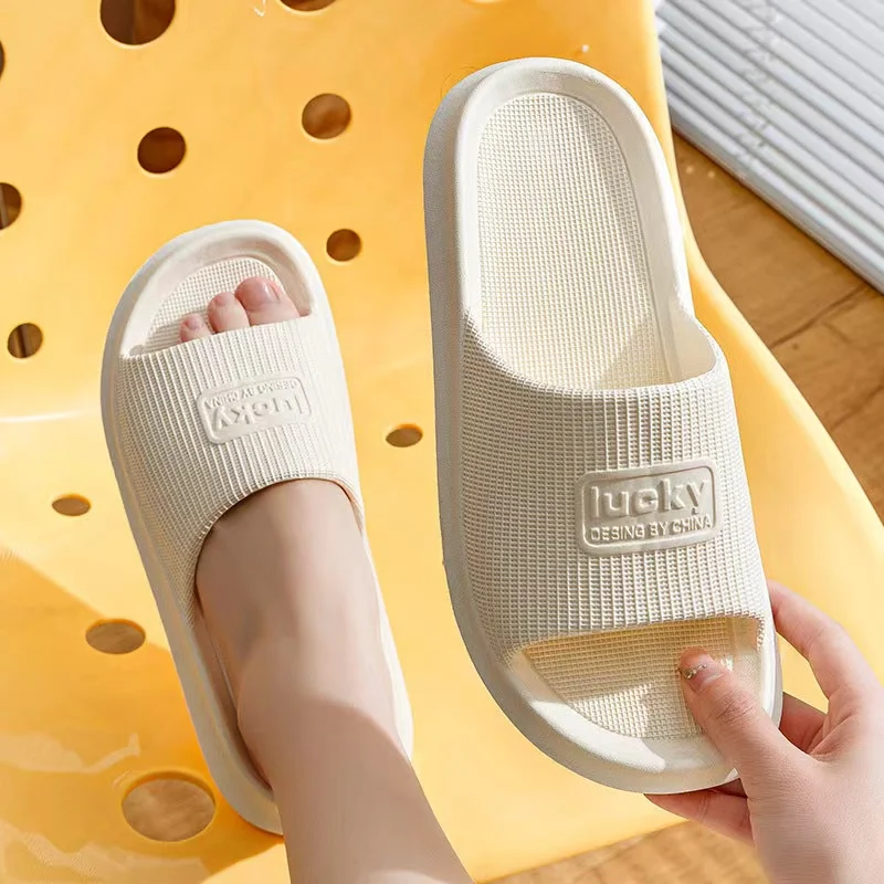 New EVE Feet Feeling Cool Slippers for Women, Anti Odor, Wear resistant Bathing, Non slip Bathroom Couple Cool Slippers