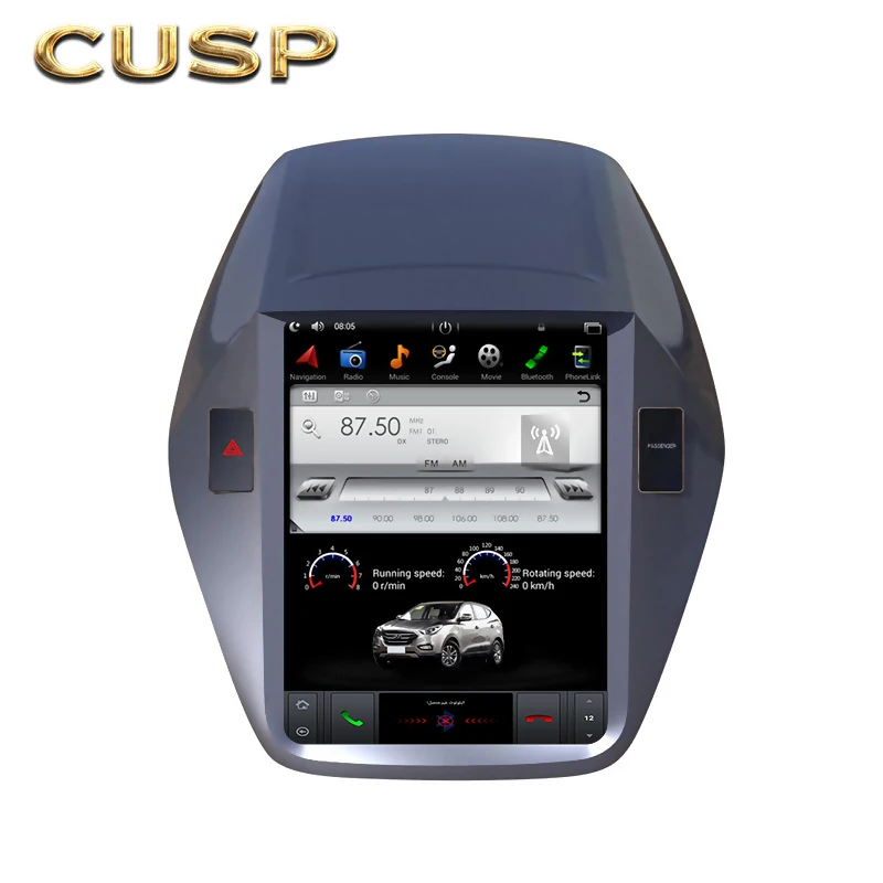 Fashion Car Monitor Car Radio Android 9 Multimedia Car Player For HYUNDAI TUCSON IX35/TUCSON IX 2009- With WIFI GPS Navigation