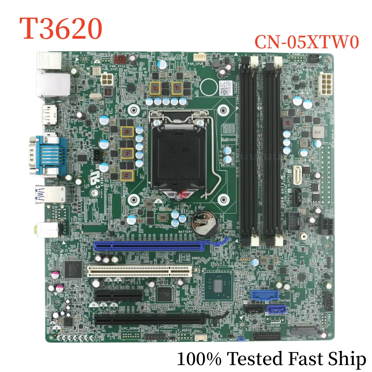 

CN-05XTW0 For DELL Precision T3620 Motherboard 05XTW0 5XTW0 LGA1151 DDR4 Mainboard 100% Tested Fast Ship