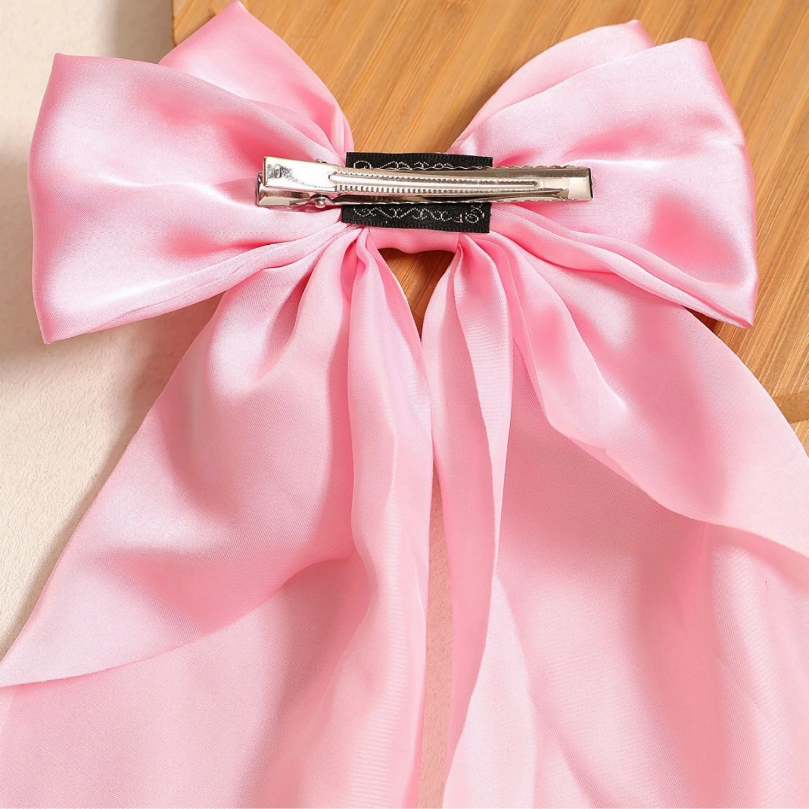 16 Stück französische Haarschleifen in zufälliger Farbe, Vintage-Haarspangen mit großer Schleife, elegante metallische Haarspangen, Haarschmuck, Vorteilspack, für B – Detail 9
