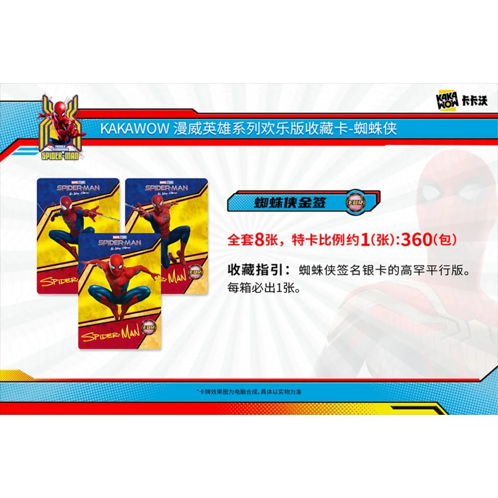 Kakawow Original Marvel Spider-Man Card For Children Fantasy Battle Movie Heroes Limited Game Collection Card Family Table Toys