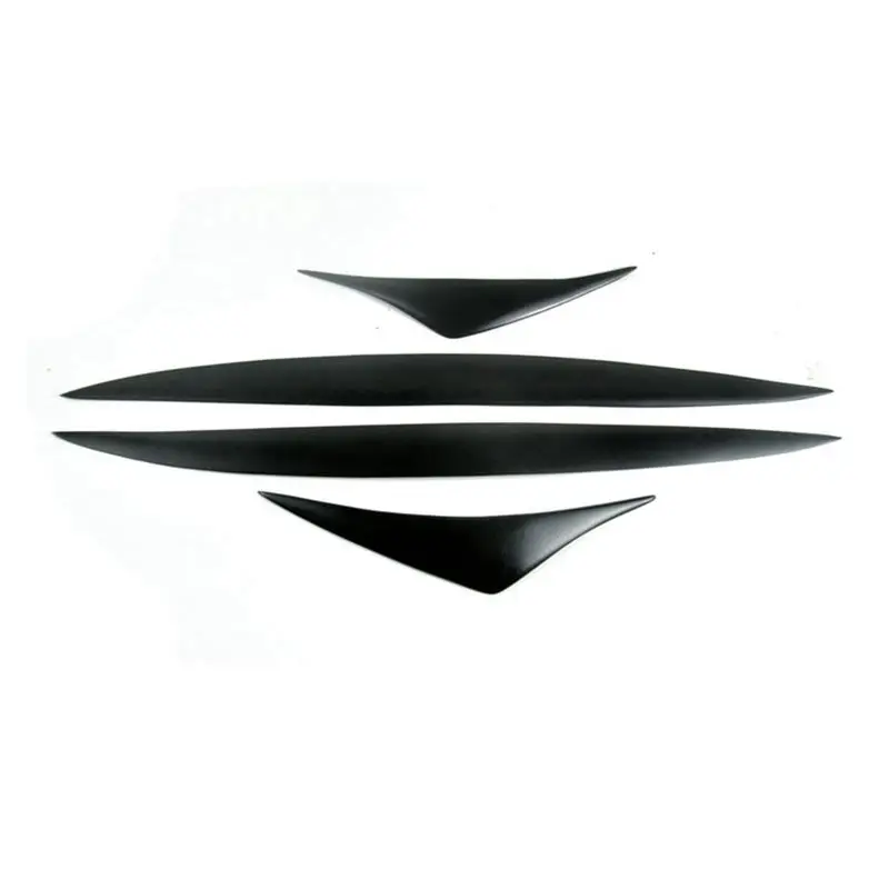 Leading-Resin Eyebrows Lids Headlight Molding Trim Cover For ROHENS-Coupe 2008-2011