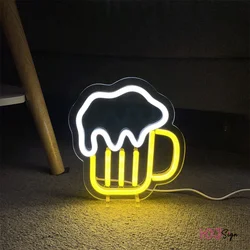 Bar Beer Neon Light Party Table Lamp LED Neon Sign for Shop Window Art Room Decor Neon Lights Colorful Neon Lamp Room Decor