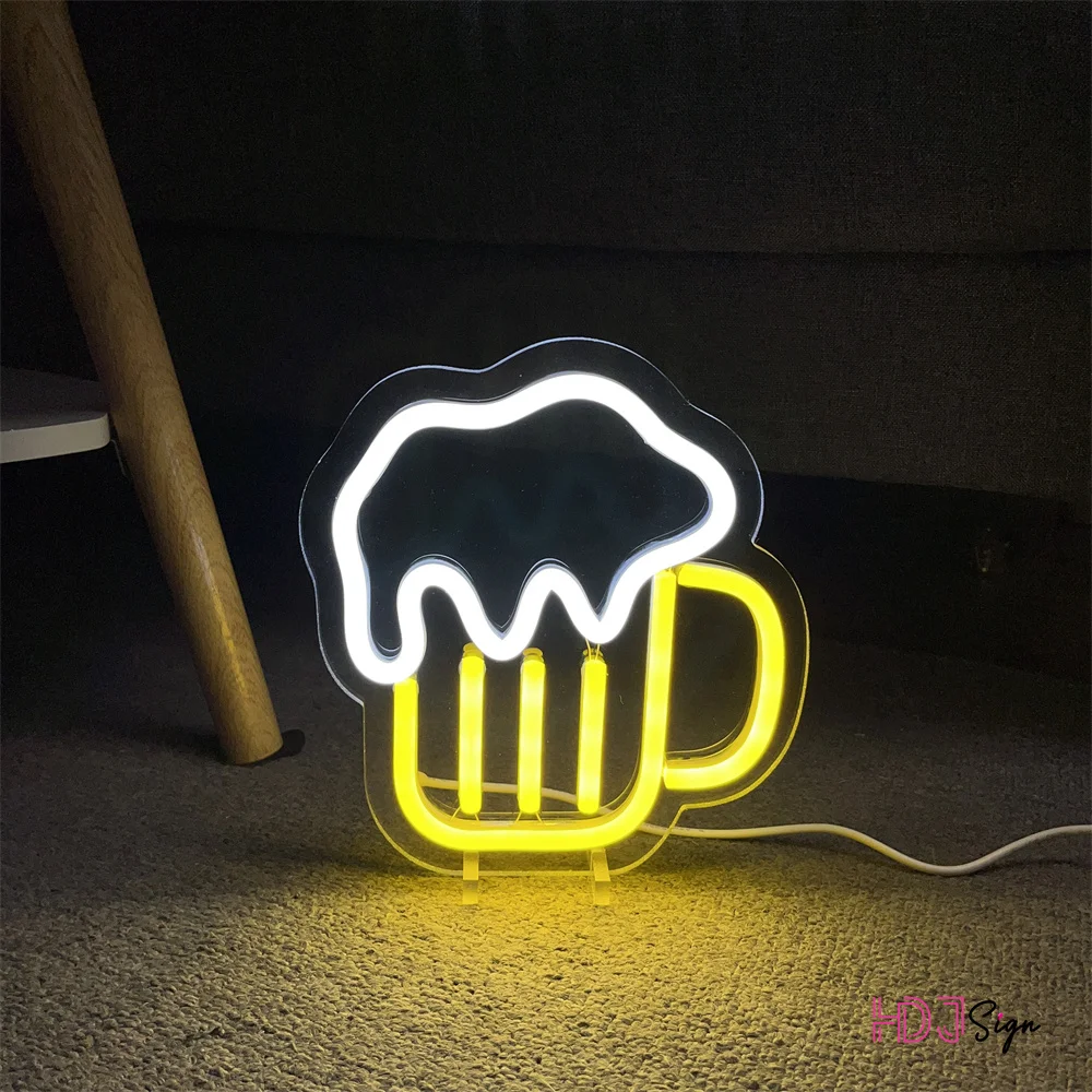 Bar Beer Neon Light Party Table Lamp LED Neon Sign for Shop Window Art Room Decor Neon Lights Colorful Neon Lamp Room Decor