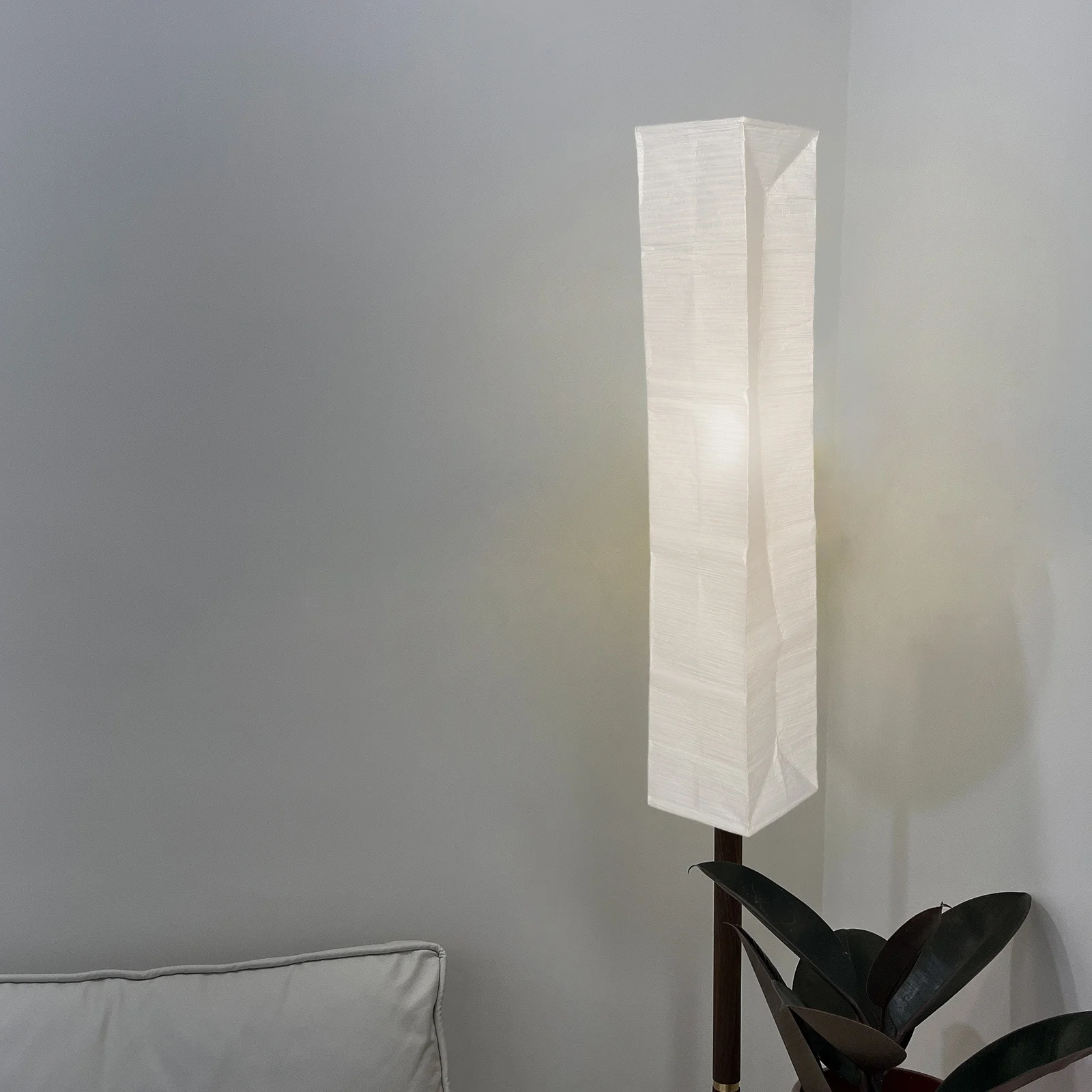 

Japanese Paper Floor Lamp Shade Replacement Foldable Easy Install Soft Light Diffuser for Bedroom Living Room Modern Floor
