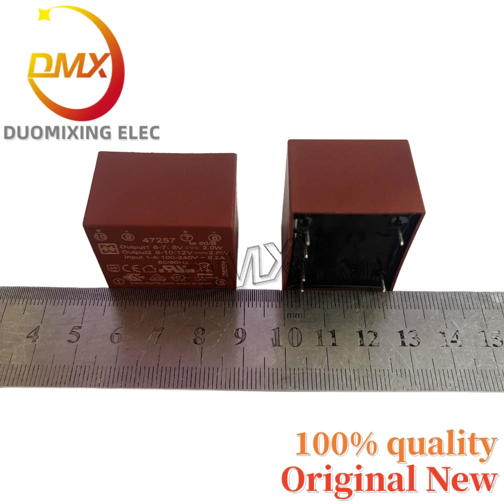 2PCS/LOT 100% brand-new 47257Output 6-7: 5v-2.0w/9-10: 12v-2.0w LNPUT 1-5: 100-240v ~ 0.2a50/60hz is used for MYRRA transformer.