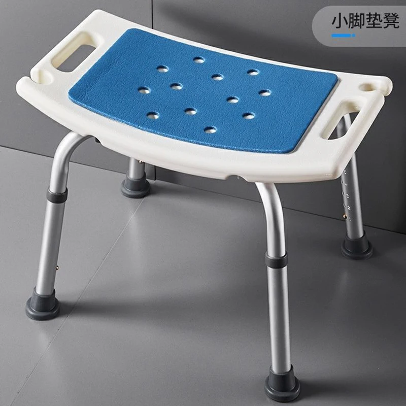 White Disabled Shower Stool Adults Unique Metal Elderly Bath Shower Stool Toilet Small Handicap Sgabello House Accessories